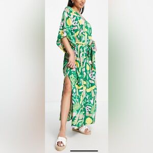 Tropical maxi dress